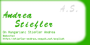 andrea stiefler business card